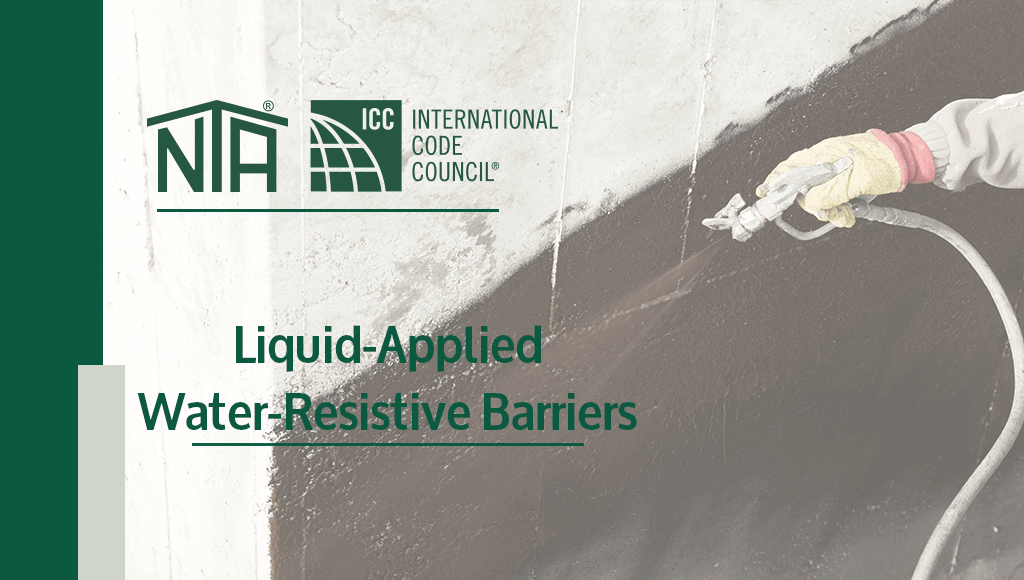 Liquid-Applied Water Resistive Barriers
