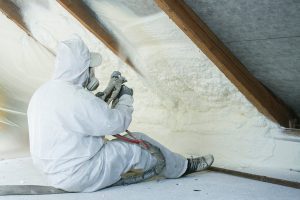 Spray Foam Insulation in Attic