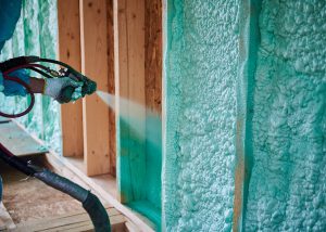 Spray Foam Insulation in Wall